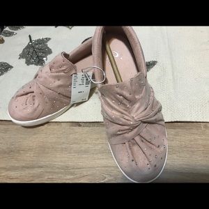 New Girls Justice Blush Pink Rhinestones Shoes 4